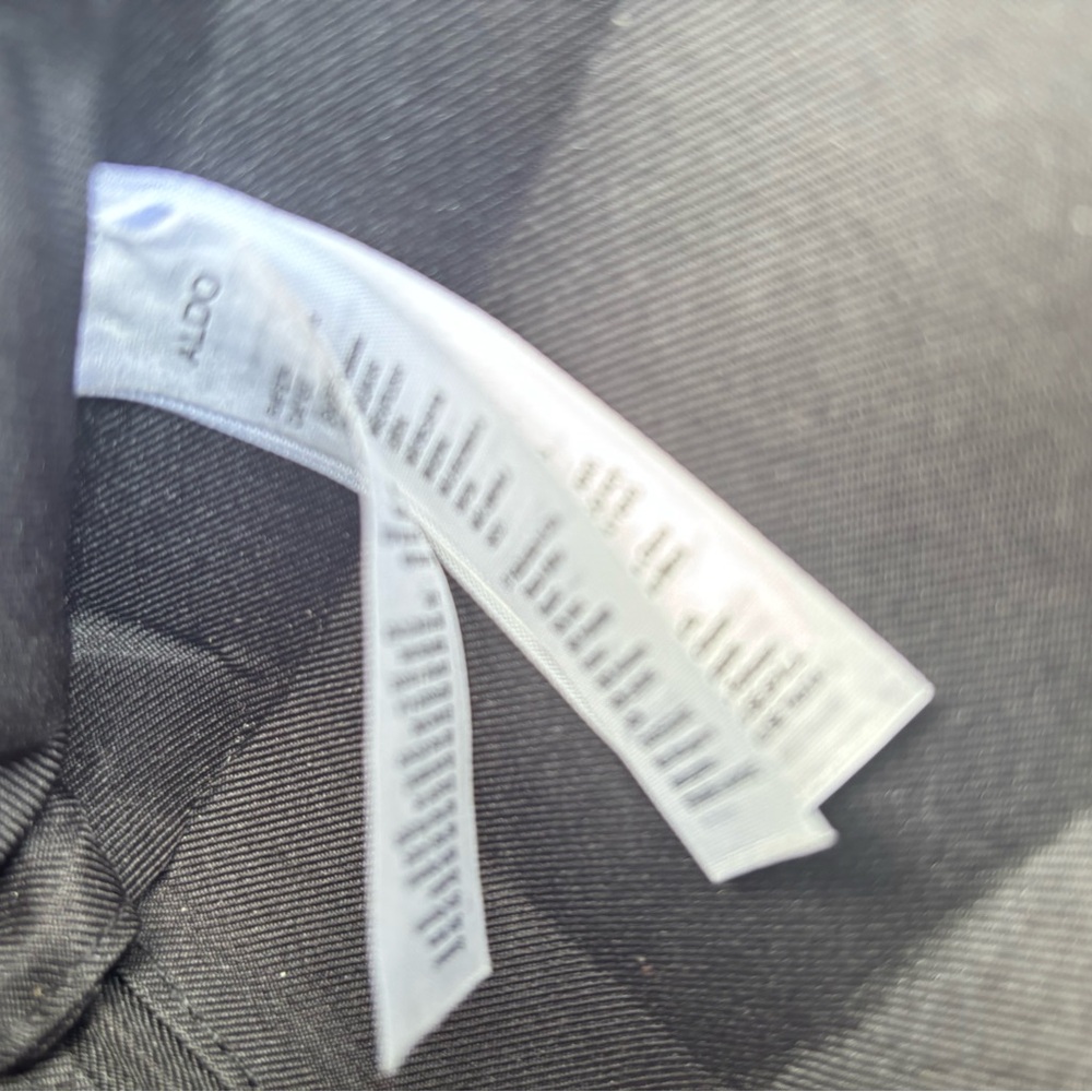 Aldo Black Fabric Handbag Interior with Care Tags need strap chain - Picture 6 of 6